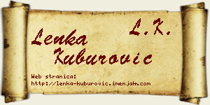 Lenka Kuburović vizit kartica